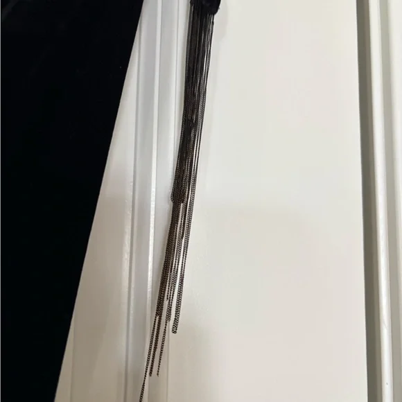 Ann Demeulemeester Black Velvet Fish Tail Drawstring Maxi Dress or floor skirt - Picture 8 of 12